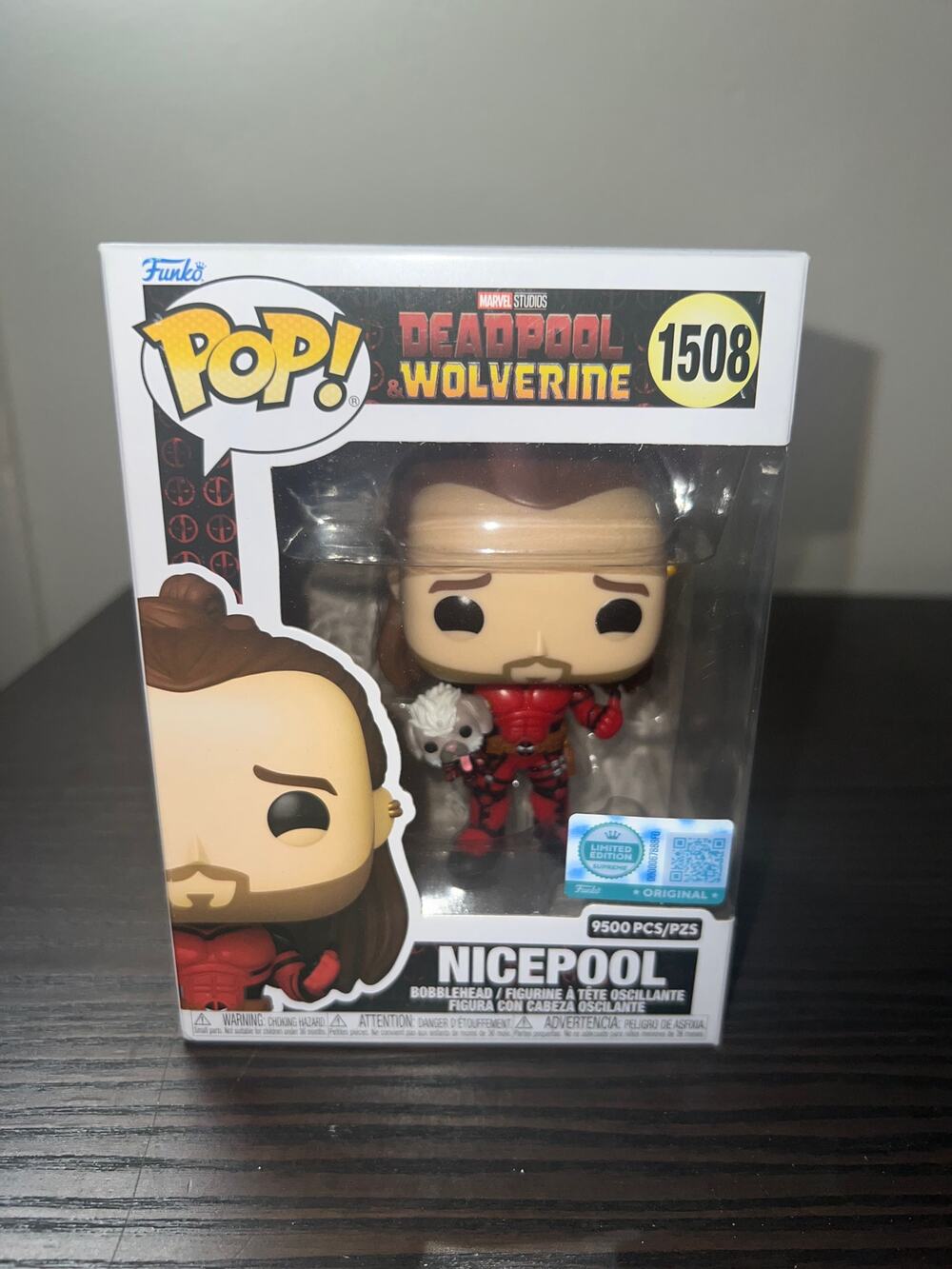 LIMITED EDITION 9500 PIECE Nicepool Funko Pop #1508 Marvel Deadpool Disney LE